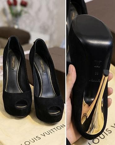 platforma ayaqqabi: Tuflilər, Ölçü: 38, rəng - Qara, İşlənmiş — 4