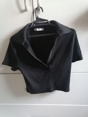 sort: ANCAQ REAL ALICILAR YAZSIN. Zara qısa top – qara crop - Ölçü: EUR M — 5