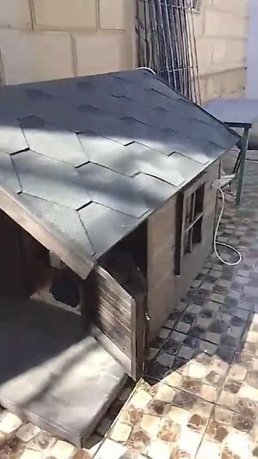 quzu qiyməti: İsti pol ilə it evi - Material: möhkəm taxta konstruksiya, ikiqat — 2