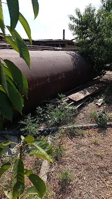 Böyük həcmli metal silindrik çən - Material: qalın stəkli/karbon