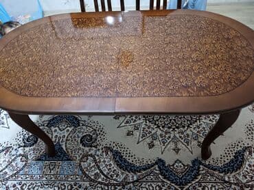 Qonaq masası, İşlənmiş, Açılmayan, Taxta, Oval masa lalafo.az -da Qonaq masası, İşlənmiş, Açılmayan, Taxta, Oval masa