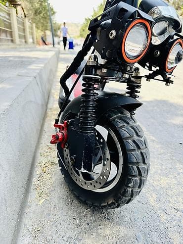 explore smart samokatlar: Güclü elektrik skuter - İkiqat ön amortizator sistemi və iri — 2