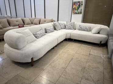 Кровати: Угловой диван, Новый, Раскладной, Без подьемного механизма, Ткань, Нет доставки — 1