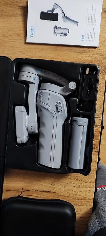 samsun s21 ultra: TOKQI M01 3-Oxlu Smartfon Gimbal Stabilizatoru - 3 oxlu — 2