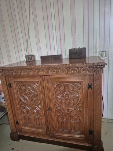 2 ci el şkaf: İkinəfərlik çarpayı, Dolab, Komod, 2 tumba, İşlənmiş — 4