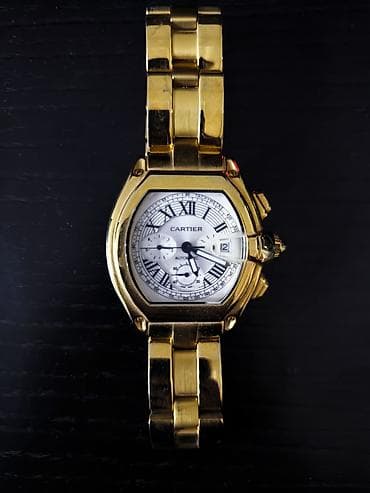 qızıl saat kişi: Qol saatı, Cartier, rəng - Qızılı — 1