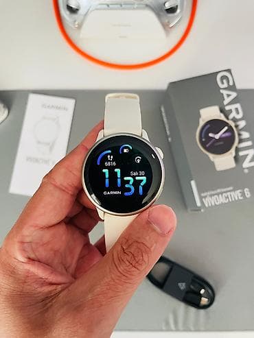 garmin gps: Smart saat, Garmin, Sensor ekran, rəng - Ağ — 1