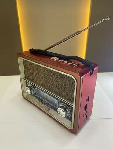 fləşkart qiymətləri: Nostalji görünüşlü səs gücləndirici Fm radio Bluetooth USB flashkart — 6