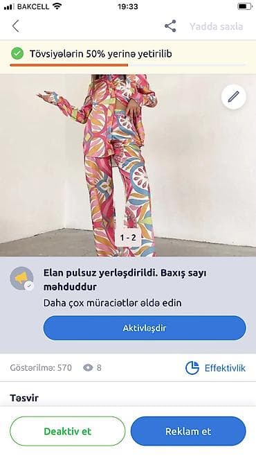 qaqa stili: İpeklik atlas dəst – S-M ölçü • Dəst: köynək + şalvar • Parça — 3