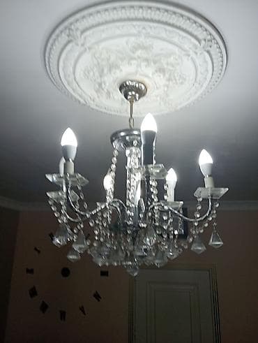lampa: Çılçıraq, 6 lampa, Xrustal — 1