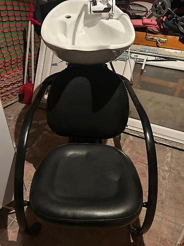 ceviz: Salon üçün saç yuma komplekti - Seramik baş yuma lavabosu – boyun — 3