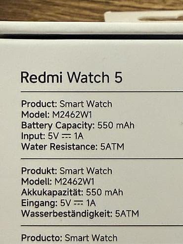 original saat: Smart saat, Redmi, Suya davamlı, rəng - Qara — 2