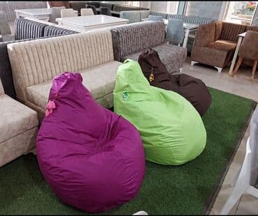 бесформенное кресло: Новый, Пуфик-кресло, Ткань, Нет кредита, Бесплатная доставка в черте города — 4