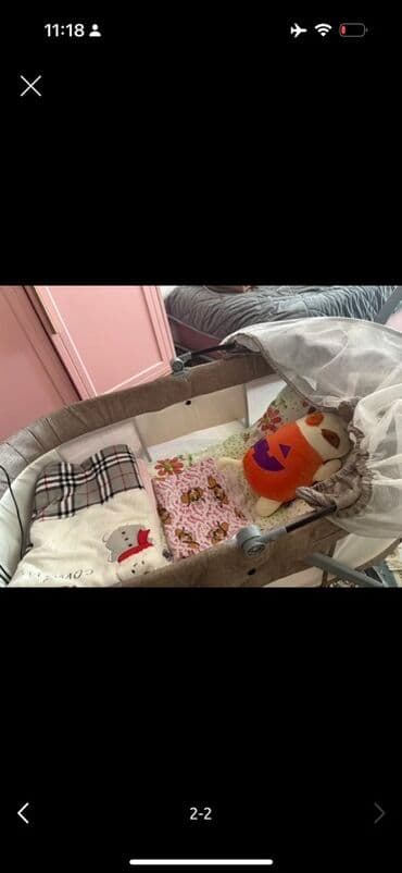 oğlan tortu: Oğlan və qız üçün, Dördbucaq, Beşik, Matras ilə, Yellənmə mexanizm ilə — 2