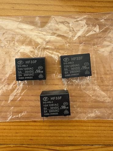 acı badam: HF33F elektromexaniki rele – PCB montaj üçün miniatür tip Model — 3