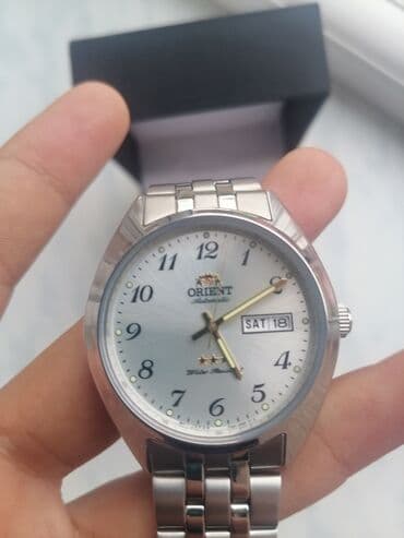 купить мужские часы в баку: Б/у, Наручные часы, Orient, цвет - Серебристый — 6