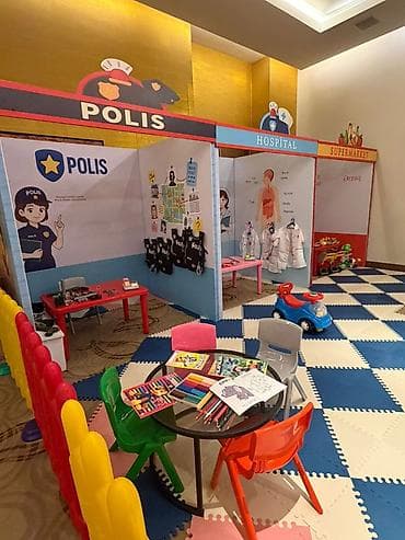 Uşaq üçün modul mini-şəhər oyun zonası – Polis, Xəstəxana və — 4