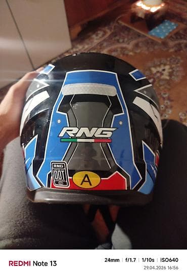 çen: RNG tam üzlü motosiklet dəbilqəsi - Model: RNG (arxa tərəfdə “RNG” — 3