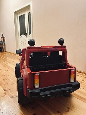 Детские электрокары: Uşaq elektrik maşını – off-road Jeep tərzi, qırmızı rəng BATAREKA — 4