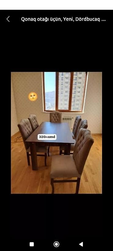 salon stollari: Qonaq otağı üçün, Yeni, 6 stul — 1