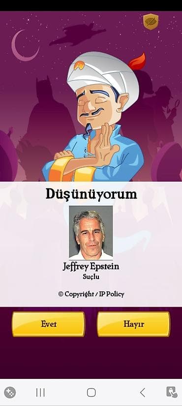 Akinator – “Fikir Oxuyan” sual-cavab oyunu (mobil tətbiq) -