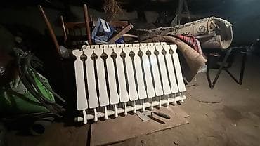 qizdirci: Alüminium radiator dəsti - Material: alüminium - Rəng: ağ - Bölmə — 1