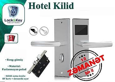 Hotel kilidi 2-S ☑️ ▪ Material: Paslanmayan polad ☑️ ▪ Rəng: gümüş ☑️