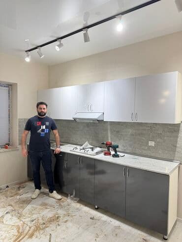 taxt ortukleri: Sifarişlə mətbəx dəsti, Özü çəkən petlələr, MDF, Kredit var, Pulsuz çatdırılma — 1