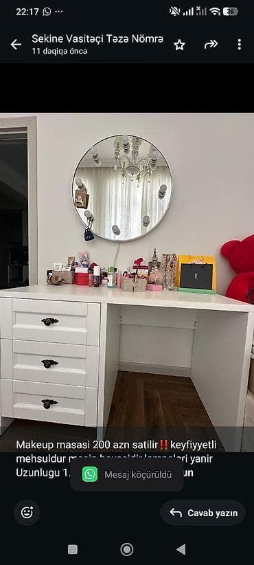 Makeup masasi 200 azn satilir‼️keyfiyyetli mehsuldur masin
