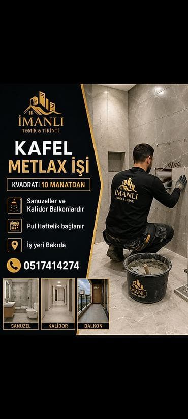 bağ evi işi: Fəhlə tələb olunur, 3-5 illik təcrübə, Dəyişən qrafik, Gündəlik ödəniş — 1