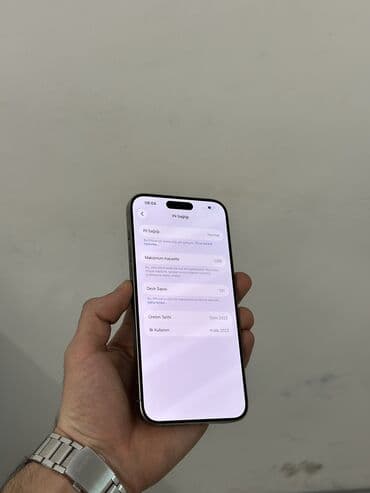iphone 15 divar kağızları: IPhone 15 Pro Max, 256 GB, Natural Titanium, Zəmanət, Simsiz şarj, Face ID — 9