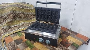 (2 dənə korndog aparatı) Profesional elektrikli vafli/waffle aparatı –