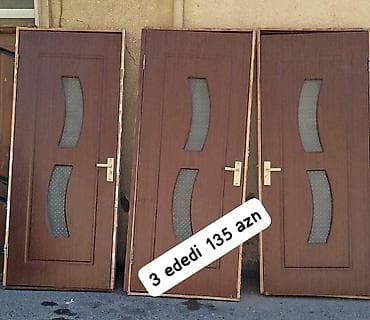 Mdf otaq qapilari 3 ededdir olcu 85 en 2.05 hun 3 ededi cemi 135 azn
