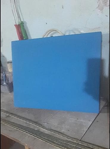 bağ evi: Kvadrat masa, 4 stul, Qatlanan, Stullar ilə, Metal — 4