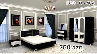 qiz ucun kravatlar: 2 təknəfərlik çarpayı, Dolab, Komod, 2 tumba, Yeni — 4