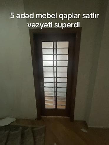 taxta qapi satisi: 5 ədəd otaq qapısı satılır. - Material: təbii ağac örtüklü qutu və — 3
