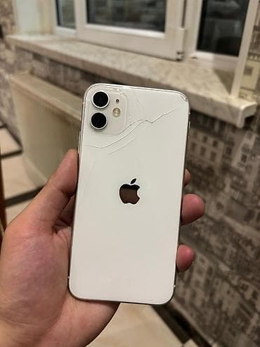 ayfon satisi: IPhone 11, 64 GB, Ağ, Simsiz şarj, Face ID, Sənədlərlə — 2