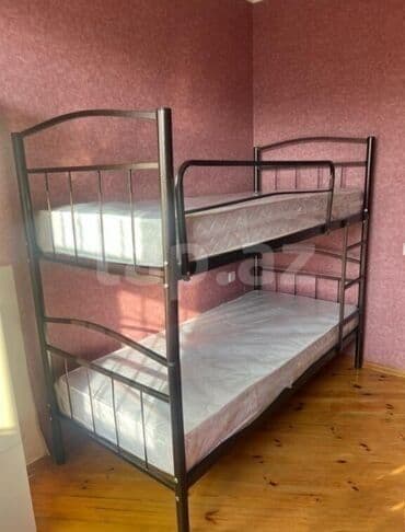 Metal çarpayılar – tək və iki mərtəbəli modellər • Karkas: davamlı