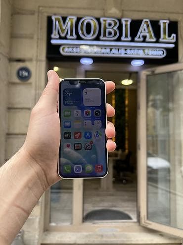 iphone cs: IPhone 12 mini, 64 GB, Ağ, Zəmanət, Simsiz şarj, Face ID — 2