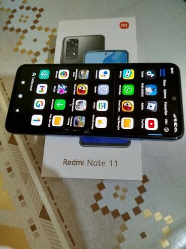 redmi note 12s qiymeti: Xiaomi Redmi Note 11, 128 GB, rəng - Göy, 
 Sensor, Barmaq izi, İki sim kartlı — 1