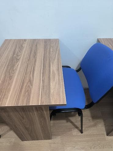 mebelerin qiymetleri: Ofis üçün kompakt yazı masası və stul dəsti Masa 22 manat, qara ve ya — 3