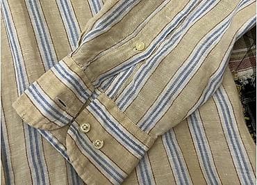 kətan köynək kişi: Köynək, M, rəng - Bej — 8