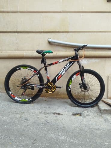 cube velosiped: 26 liqdir - Rəng: qara-qırmızı, dinamik qrafiklər və “VISTA” yazılı — 4