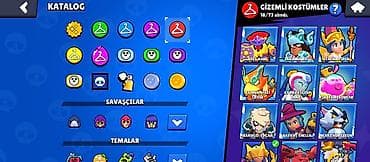 Brawl Stars hesabı – geniş skin və resurs toplusu - Kupa: 78 442+ - — 4