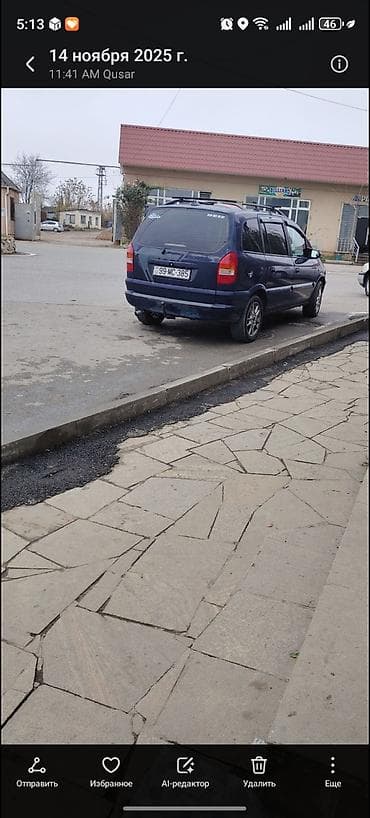mini piter: Opel Zafira – 7 yerlik ailə miniveni Texniki xüsusiyyətlər: - Kuzov — 1