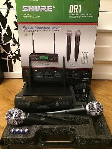 Mikrofonlar: SHURE GLXD 4 Shure GLXD 9 Shure sh300g, Shure SG800, Shure UT833 — 8