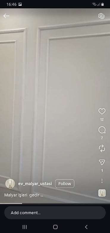 masajist evlere: Xidmət: Malyar və dekorativ divar işləmələri - Daxili məkanlar üçün — 1