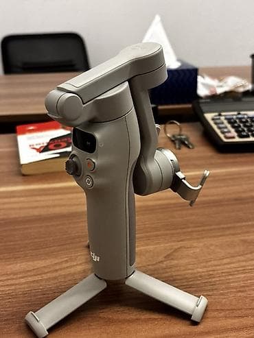 mini mikrofon: DJI OM seriyası smartfon stabilizatoru (gimbal) – qatlanan dizayn — 1