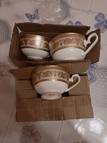 Fincanlar, rəng - Qızılı, Türkiyə lalafo.az -da Fincanlar, rəng - Qızılı, Türkiyə