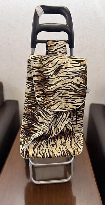 Təkərli alış-veriş çantası (taburetli model) - İki təkərli, yüngül